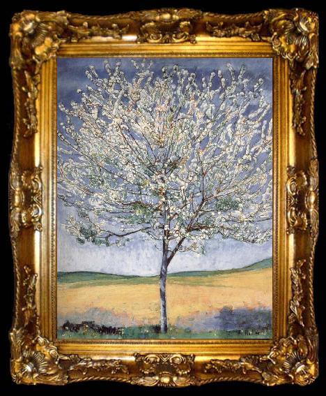 framed  Ferdinand Hodler Cherry tree in bloom, ta009-2